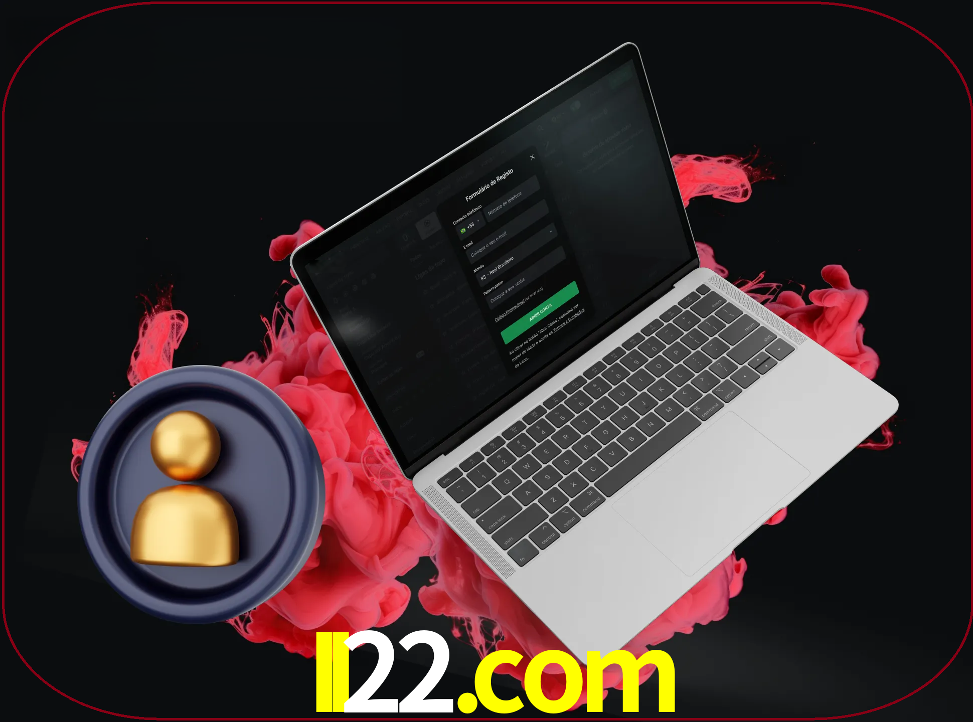 No cabeçalho do site ii22, clique no botão que o levará a um formulário especial onde terá de introduzir as suas informações actuais.