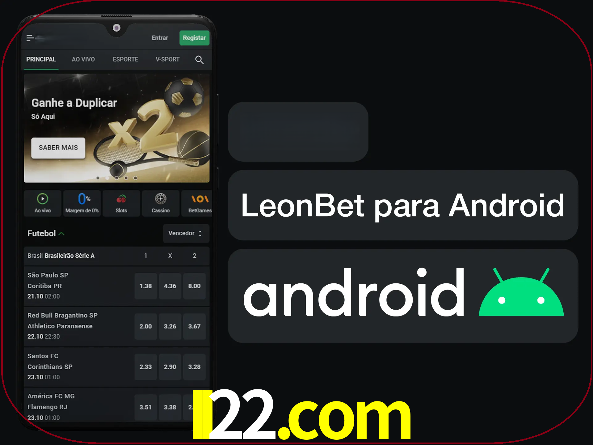 Adquira sua versão poket de LeonBet.