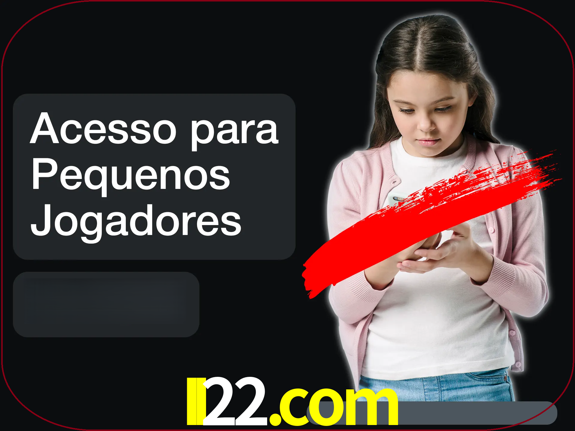 As crianças não podem jogar jogos de cassino.