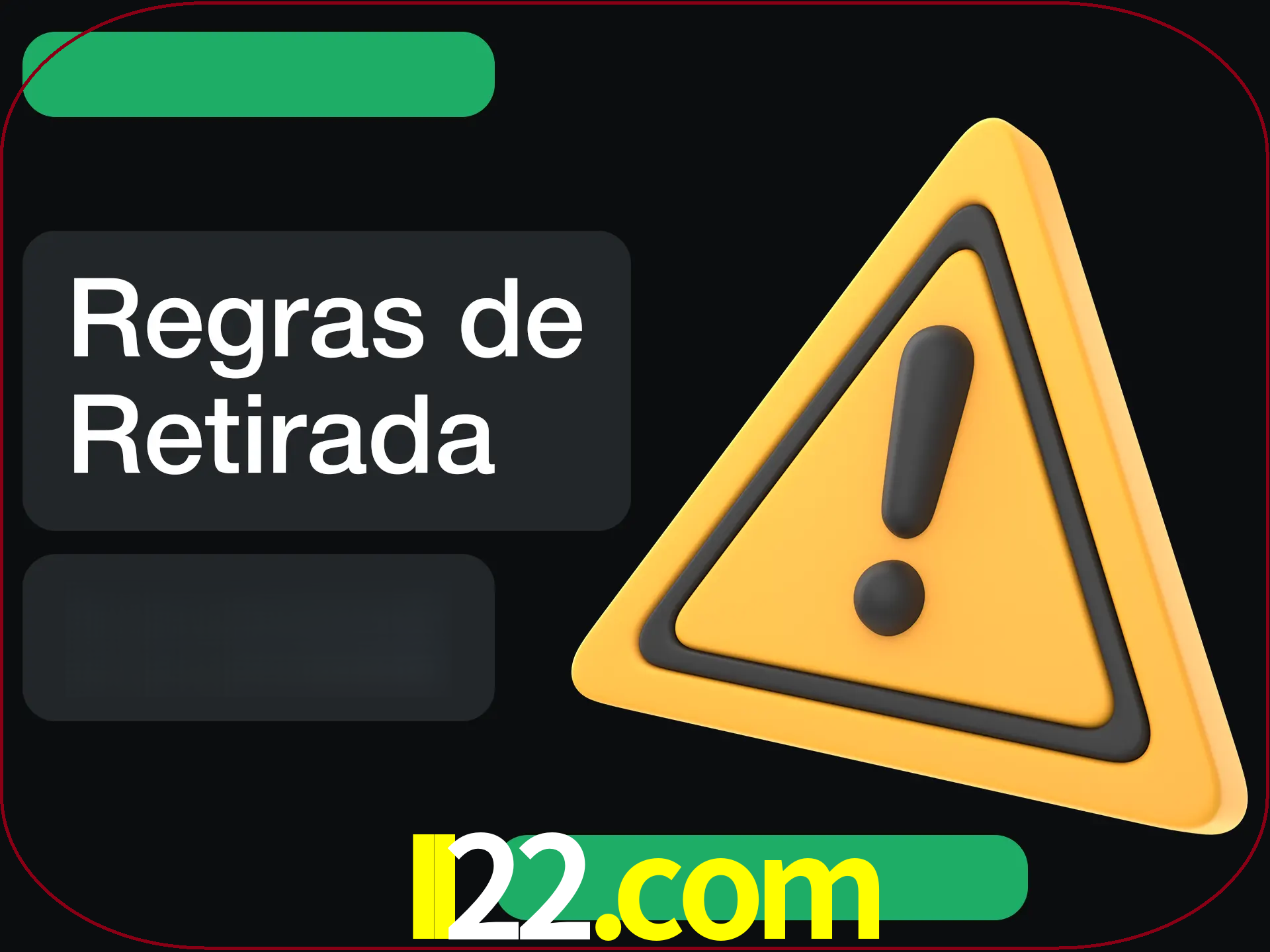 Leia as regras antes de fazer primeiro comdawal.